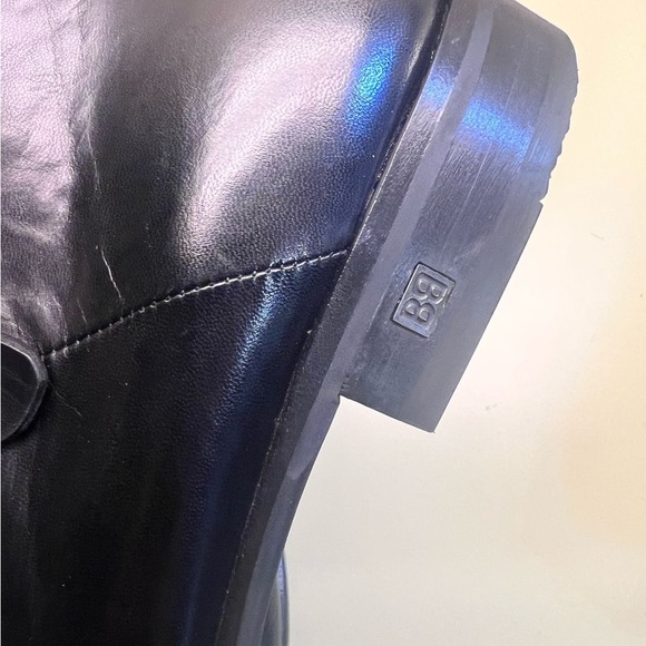 Baldinini Black Leather Slip-On Boots made in Italy